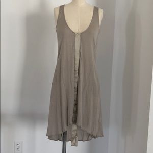 Imitation of Christ Snap Front Dress XS Grey